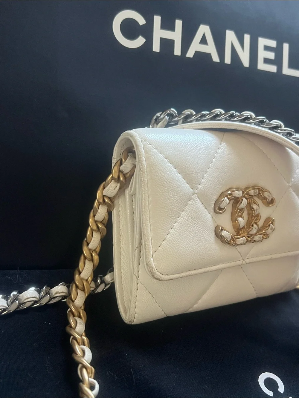 Chanel 19 Coin Purse/ Cardholder Crossbody